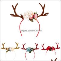 Hair Aessories Baby, Kids & Maternity 4 Chooseable Colors Adt Kid Christmas Deer Antlers Costume Ear Party Head Band Prop Drop Delivery 2021