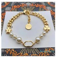 Fashion Brand Charm Bracelets Pearl Designer Bracelet Lady D...