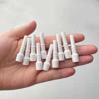 DHL бесплатный мини маленький керамический наконечник ногтей 10 мм мужчина для NC Nectar Collector наборы замены DAB Nails Tips также продают 14 мм 18 мм