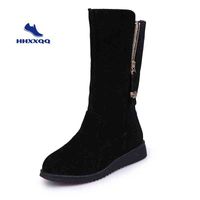 Compre al por mayor Botas Largas De Gamuza Negra de bajo precio \u0026 de  calidad con envío gratuito | Es.DHgate