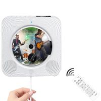 & MP4 Players KC-809 Wall-Mounted CD Player Bluetooth Speaker Portable Home Audio Boombox With Remote Control FM Radio