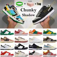 Dunk Chunky Dunky Basketball shoes Shadow Coast Men Women outdoor Sneakers panda pigeon pro muslin black Trainers with Box tag