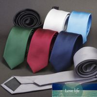 Gusleson Men Solid Blue Blu Classic Ties per Bridegroom Colore Green 6cm Slim Colli cravatte per cravatta da sposa Skinny Groom Tie per gli uomini