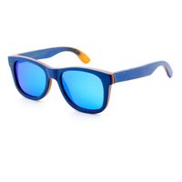 Skateboard Wood Sun Glass Metti il ​​tuo marchio OEM di occhiali da sole wholale di alta qualità