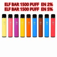 Elf Bar Tek Kullanımlık E Sigaralar Pod Cihazı 1500 Puffs 850 mAh Pil 4.8 ML Prefiç Kartuş Vape Kalem VS Puf Plus XXL 2% 5% 5