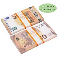 Prop 10 20 50 100 Fake Banknotes Copia de pel￭cula Money Faux Faux Euro Play Collection and Gifts219Q
