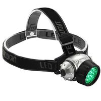 19 LED Head Lamps Headlamp 4 Modi Verstelbare Groene UV Licht voor Hydroponics Tuinbouw Grow Detecten Scorpions Pet Urine Stains Auto Oil