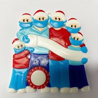 2020 DIY Adı Blessings 3D Kardan Adam Noel Ağacı Asılı Kolye PVC Spot Maske Yeni Noel Süslemeleri Noel Baba Hızlı Gemi OOA9684