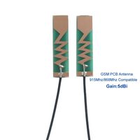 Ipex u.fl rf1.13 coaxiale kabel 5dbi interne 915MHz 868MHz antenne flexibele GSM PCB antennes 10pcs / batch