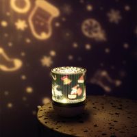 Starry Sky Projector Light Speakers Colorful Music LED Children's Night Light USB Charging Rotating Singing Project Lights Be228a