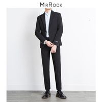 Fashion Slim Men Suit Corean Style Business Formal à manches longues Office d'automne Blazer Femme Men's Vêtements DB60XF Blazers