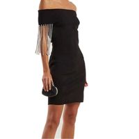 Compre al por mayor Vestido Elegante Hasta La Rodilla Sexy Rojo de bajo  precio \u0026 de calidad con envío gratuito | Es.DHgate