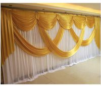 Party Decoration Romantic Wedding Backdrops With Swags Elega...