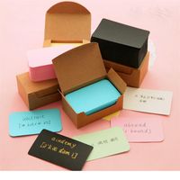 Greeting Cards 100 Pcs Message Memo Party Gift Thank You Label Bookmarks Learning Kraft Paper Card Business Invitation