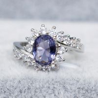Cluster Rings Frauen S925 Silber Zirkon Ring Engagement Hochzeitsgeschenk Schmuck Großhandel
