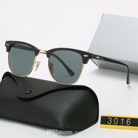 Klassische runde Sonnenbrille Luxus 2021 Marke Polarisierte Männer Frauen für Herren Womens Pilot Designer UV400 Brillendesigner Sonnenbrille Metall Rab