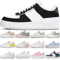 En Kaliteli Platform Ayakkabı Erkek Kadın Koşu Ayakkabı Kaykay Üçlü Siyah Beyaz Gölge Soluk Fildişi Pastel Mens Bayan Eğitmenler Spor Sneakers Chaussures