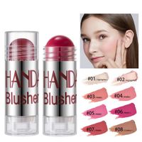 Make-up Veganist Blush Cream Stick 8 Kleuren Langdurige Rouge Matte Markeerstift Wang Shimmer Blusher All In One Palette