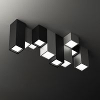 أضواء السقف الحديثة موجز الاكريليك مزيج الإبداعي من الإضاءة هندسية الإضاءة المنزلية ديكو ديكو مصباح مربع