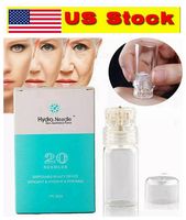 US stock! Hydra INGLE 20 PINS AQUA MICRO CHAND Mesotherapy Золотые иглы Fine Touch System System Derma Stamp Anti-Aging CE FDA FDA