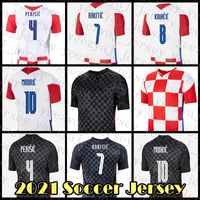 21 22 Fussball Jersey Croacia Football Shirt Perisic Uniformen Kovacic Rakitic Modric Mandzukic Kalinic Lovren Nagoya Kramaric Brozovic Pasalic Orssic Petkovic Elfenbein