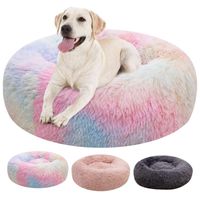 Canais canels longos pelúcia super macio pet cama canil cão de cachorro gato inverno quente saco de dormir almofada tapete portátil para