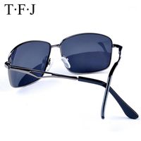 Gafas de sol TFJ de alta calidad Rectángulo Rectángulo Polarizado Conducir Hombres Marca Diseño UV400 Masculino
