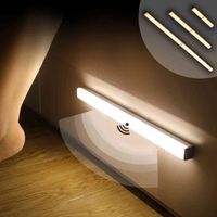 Wireless Portable LED Closet Lamp Motion Sensor Light USB Under Cabinet Lights for Kitchen Wardrobe Bedroom Smart Night