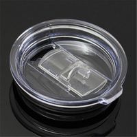 For 20 30 oz Mugs Cups Lid Tumbler Transparent Clear Lids Cover Cars Beer Mug Splash Spill Proof Covers wholesale
