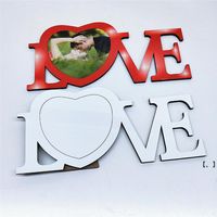 NewBlank Süblimasyon Termal Transferi Aşk Kalp Şekli Ahşap Kişiselleştirilmiş DIY Isıl Baskı Masa Masası Duvar Dekor Sevgililer Hediyeler CCB12504