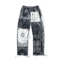 Хип-хоп Мужские спортивные штаны Ретро StreetStyle Широкие брюки ноги Bandana Paisley Pattern Harajuku Мода прямые щипы мужчин