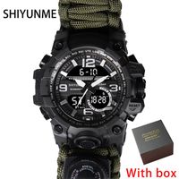Wristwatches SHIYUNME Sports Men's Watches Compass Luxury Military Quartz Watch Men 50M Waterproof S Male Relogio Masculino