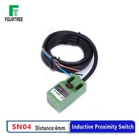 Smart Home Control Proximity Switch Metal Iron Type Detection Sensor SN04-N P Distance 4mm Sensing Cube Shell Inductive Screen LED NPN PNP N