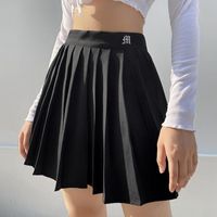 Muyogrt kvinnor hög midja pläterad kjol söt söt tjej dans mini cosplay svart vit kvinnlig kjolar kort
