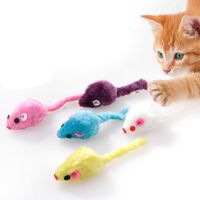 Katze Spielzeug 24 teile / sack Haustier Kätzchen Pelzy Spielzeug Mäuse Rassel Maus Catnip Interaktives Spiel