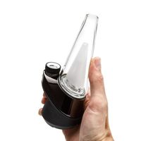 E-Zigarette Starter Kit Puffc Erbsenhaare mit Glasbefestigung Einsatz Keramik Quarz Schüssel Tabak Wasserleitung Bong DAB RIG WACH Rauchen Vape Pen