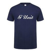 Cent Rap G Unité T-shirt Hommes Summer Slee Sleeve Coton T-shirts Tops Mans Mode Chemises LH-186 Hommes