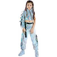 Abbigliamento Set Girls Technology Sense Catwalk Fashion Girl Model Jazz Dance Style Costume Costume Hip-Hop Vestiti per bambini