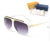 Gafas de sol de mujer de alta calidad para hombre de lujo para hombre gafas de sol protección contra los hombres diseñador de gafas de gama de gafas de gama de metal gafas de moda con cajas Z0350