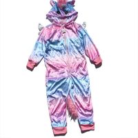 큰 아이 카모 onesie 잠옷 발 한 두건이 된 양털 jumpsuit nightwear 잠옷 잠옷 원피스 동물 따뜻한 겨울