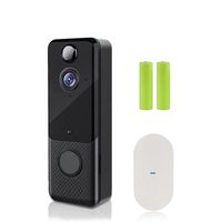 Doorbells Waterproof Outdoor Wireless Doorbell, WIFI Digital Peephole Door, Smart Home Doorbell With Camera, Intercom Without Tuya