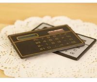 2022 Защитный мини-солнечный калькулятор Pocket Slim Credit Card Калькуляторы Студент Новинка Небольшие офисные подарки