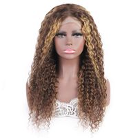 Ishow Highlight P4 27 Straight Kinky Curly Human Hair Wigs 2...