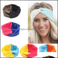 Headbands Hair Jewelry Cross Headband For Women Fashion Hairband Retro Turban Headwraps Gifts Hairbands With Elastic Band Drop Ship Delivery