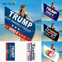 Schnelltrockner Feefic Bath Beach Handtücher Präsident Trump Handtuch US-Flagge Druckmatte Sanddecken für Reise Dusche Schwimmen HT19