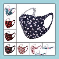 Tasarımcı Maskeleri Houseke Örgütü Ev Garden2021 Bayanlar için Çiçek Baskılı Yüz Maskesi Toz Geçirmez Üç-NSional Buz Pamuk Yıkanabilir
