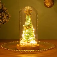Kerstdecoratie Tree Glas Cover Creatieve Lichtgevende Ornamenten Partij Decoratieve Kerstcadeaus 2021 Nieuw