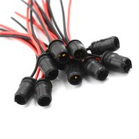 100x LED T10 W5W Ampoule Soft Adapters Câble pour moto / voiture / camion / adaptateur de bateau Connecteur de base