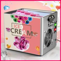 Thai Karıştırması Fry Dondurma Araçları Rulo Makinesi Mutfak Elektrikli Küçük Kızarmış Yoğurt Taşınabilir Mini Kita15