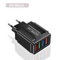 3.1A 4-Port USB Wall Plug Power Adapter Wall Charger Compatible with iPhone Android Quick Charge Cube Brick Box Base Head